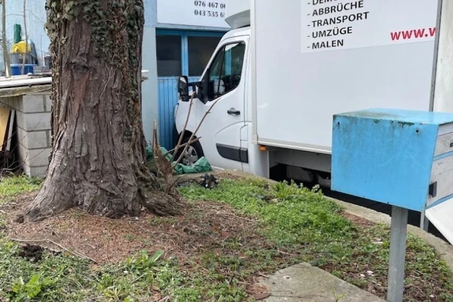 Our van loaded and ready for a transport job
